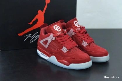 SOONERS JORDAN 4 RETRO AIR PE OKLAHOMA 0814